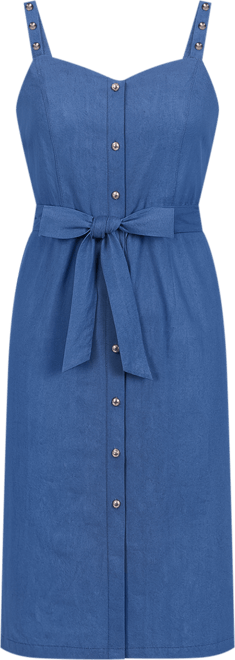 Plus Size Sweetheart Chambray Sun Dress