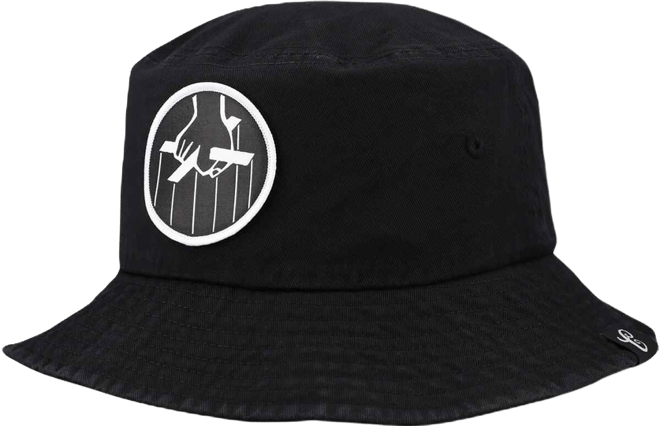 Men's and Women's Black The Godfather Puppet Hand Bucket Hat