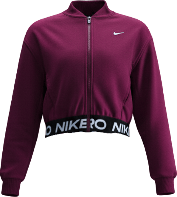 Nike Pro Fleece Sudadera con gorro Dri-FIT de cierre completo para niña talla grande