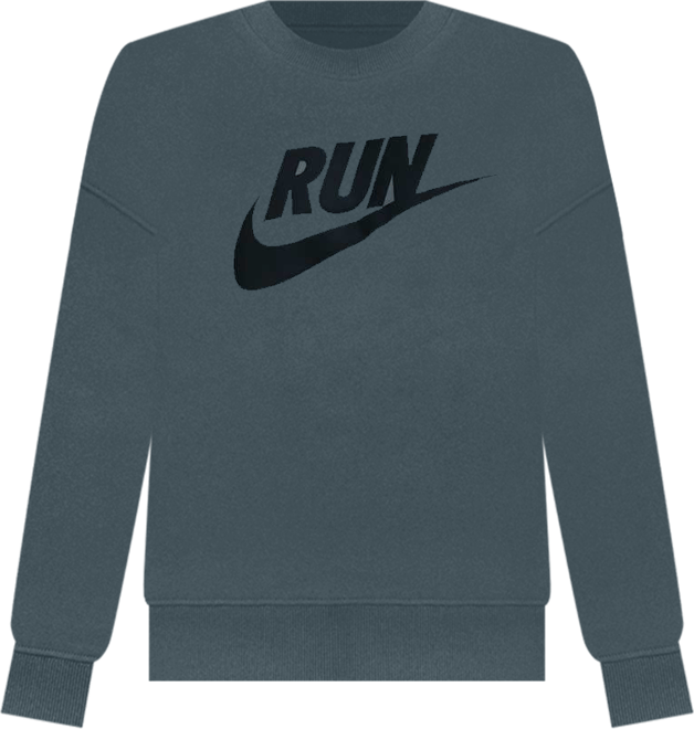 Nike เสื้อวิ่งคอกลมผ้าฟลีซ Dri-FIT ผู้ชาย