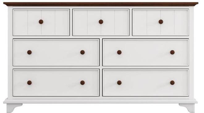 Casainc Wooden Storage Cabinet with 7-Drawer Dresser