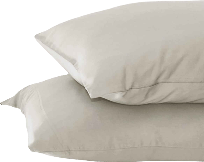 Resort 2-Piece Sateen Pillowcase Set | Ocean Mist | King | Viscose Material | Breathable and Cooling Pillowcases for Hot Sleepers