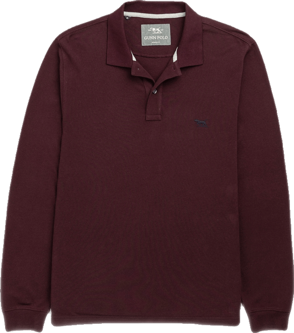 Men's The Gunn Long Sleeve Slim Fit Polo Shirt