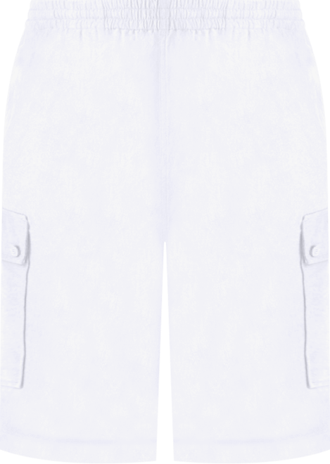 Big & Tall Full Elastic Waist Gauze Cargo Shorts