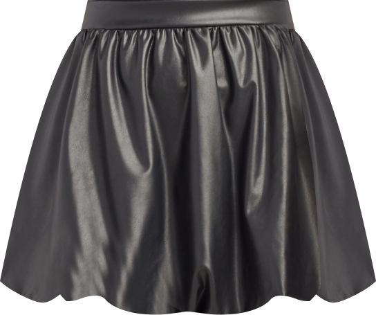 Juniors' Bubble Hem Mini A-Line Skirt