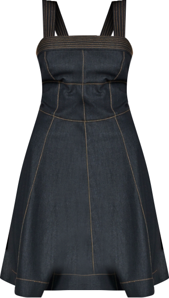 Women's Square Neck Denim Dress
