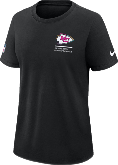 Women's Black Kansas City Chiefs 2025 Nfl Crucial Catch Tri-Blend Dri-fit T-Shirt