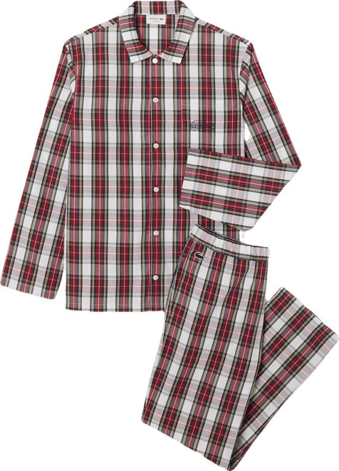 Men's Plaid Pattern Pajama Set