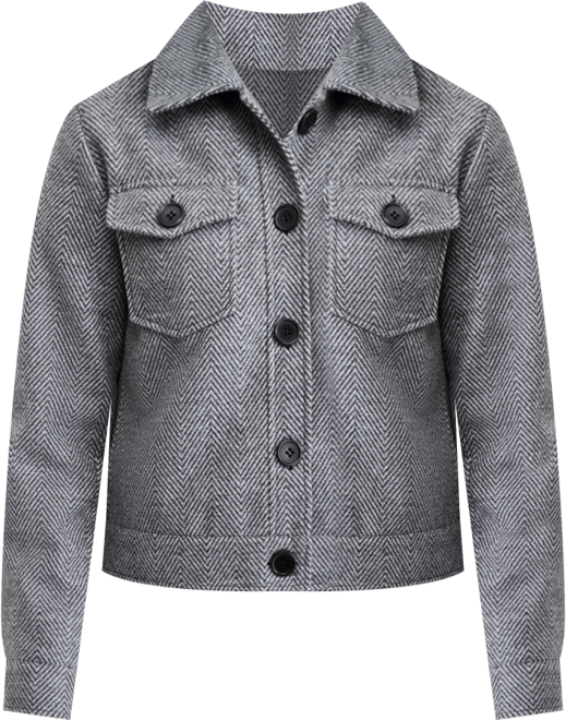 Women's Collared Button-Front Jacket