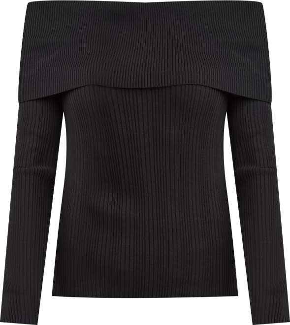 Juniors' Off-Shoulder Long Sleeve Sweater