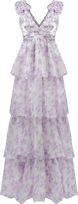 Women's Violeta Tiered Print Gown