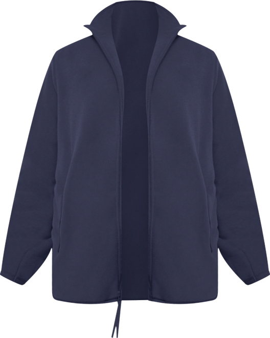 Women's Plus Size Zip-Front Microfleece Jacket