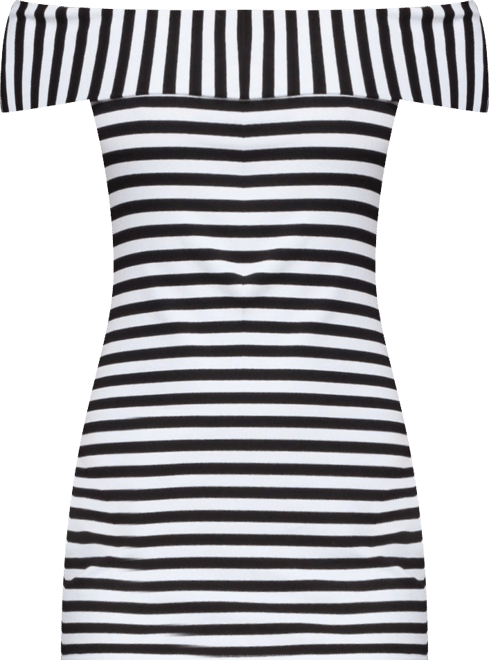 Women's Zivi Fold Over Striped Mini Dress