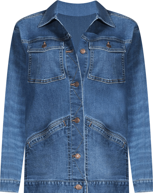 Women's Oversized Denim Trucker Jacket