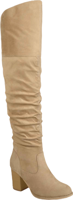 Women's Kaison Extra Wide Calf Stacked Heel Over The Knee Boots