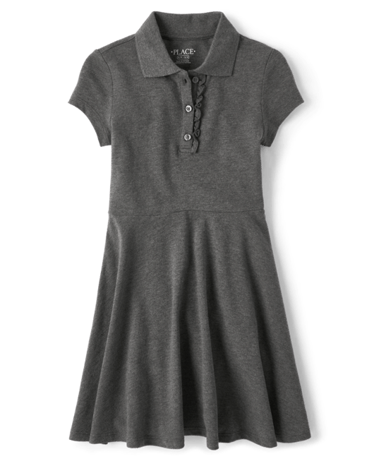 girls grey polo dress Girls' Girls 1-6 Years Dresses & Jumpsuits