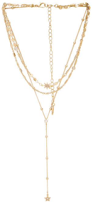 Forever Falling Multi-Chain Lariat Choker