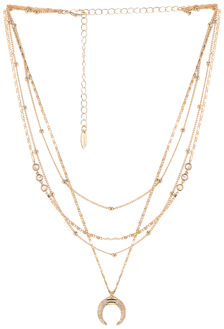 Layered Moon Necklace
