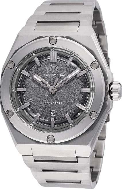 Men's Tm-416074 Coral Quartz Grey Dial Watch