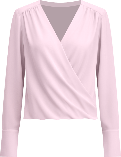 Women's Surplice Long-Sleeve Blouse, Exclusively at Macy's