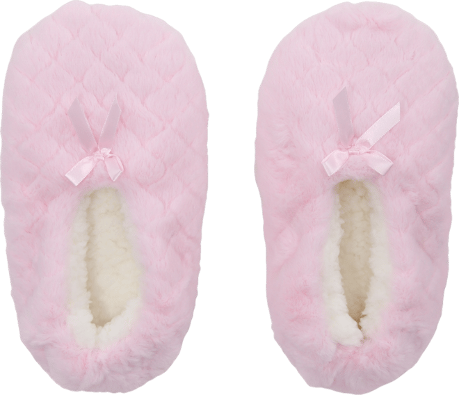 Women's Faux-Fur Ped Slipper Socks, Macy's Exclusive