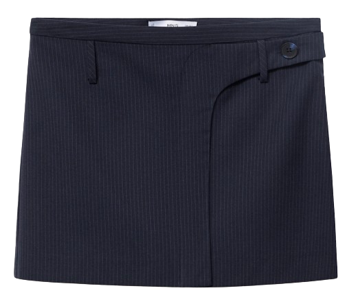 Women's Pinstriped Short Skirt