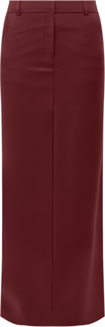 Women's Slit Detail Long Pencil Skirt