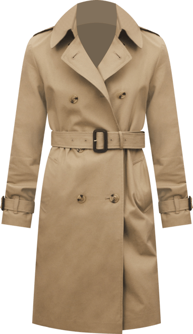 Women's Belted Classic Trench Coat