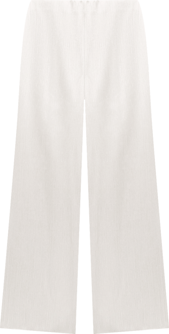 Women's Elastic Waist Pleated Pants