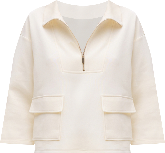 Women's Pockets Three-Quarter Sleeve Jacket