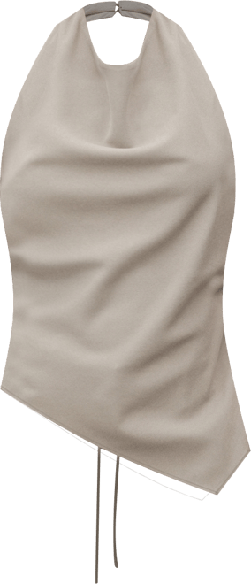 Women's Asymmetrical Open-Back Top