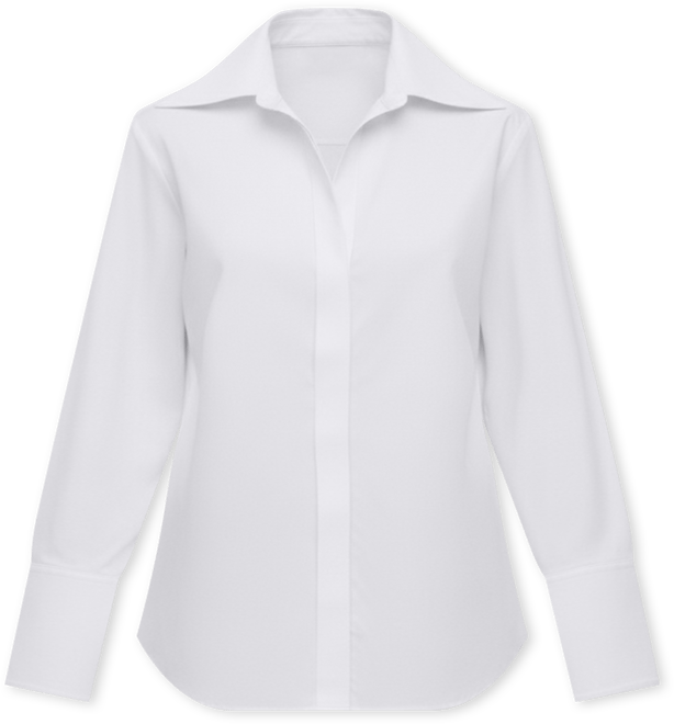 Women's Lapels Cotton-Blend Shirt