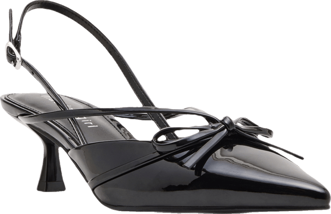 Women's Vixen Bow Slingback Kitten Heel Pumps