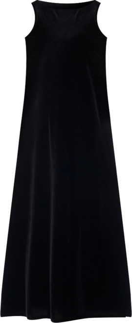 Women's Velvet A-Line Maxi Dress