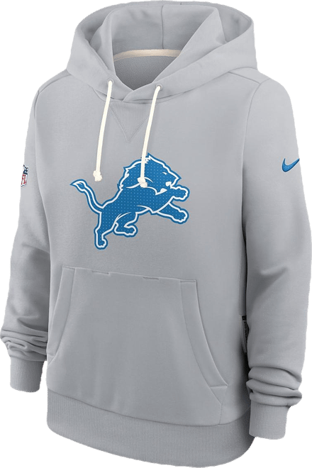 Women's Gray Detroit Lions Sideline Standard Issue&nbsp;Initial Home&nbsp;Dri-fit Hoodie