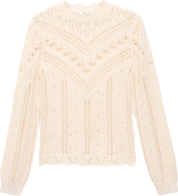 Women's Openwork Details Knitted Sweater