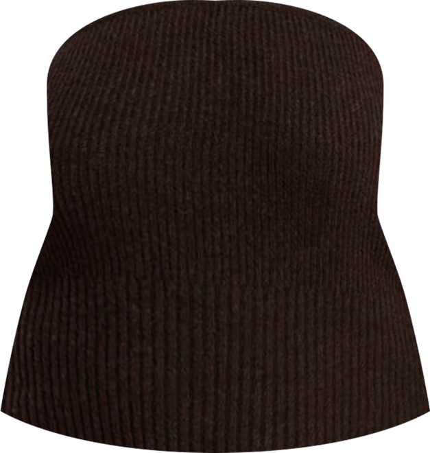 Women's Plus Size Sweater Ribbed Tube Top