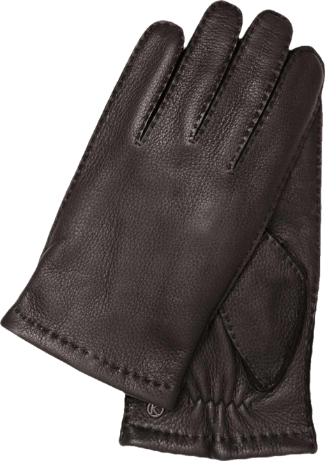 Men`s Premium Deer Skin Touchscreen Gloves "Charles Touch" Wool Lining