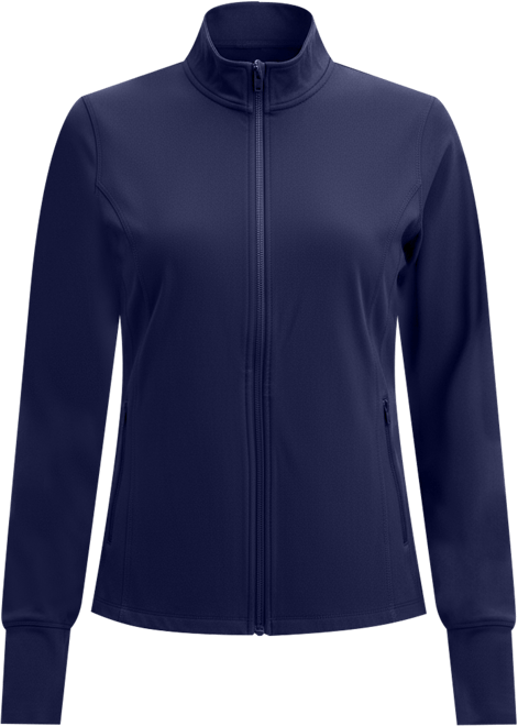 Plus Size Soft Flex Solid Full-Zip Jacket, Created for Macy's