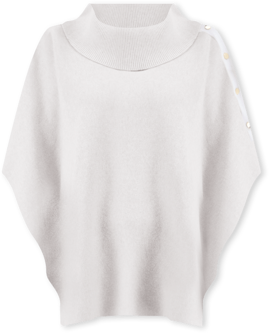 Women's Cowl-Neck Button-Detail Poncho, Macy's Exclusive