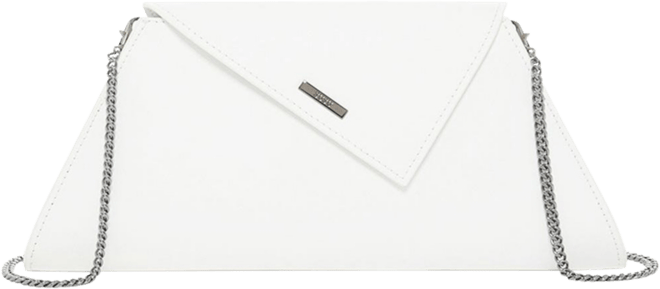 White Purse Leather Clutch Bag Crossbody Evening Purse Unique Women's Handbag