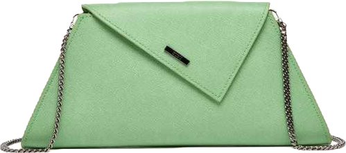 Leather Clutch Bag Summer Green Evening Purse Unique Women's Handbag
