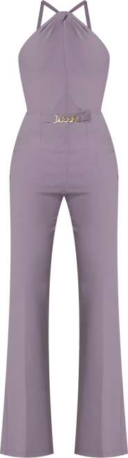 Women's Halter Palazzo Leg Jumpsuit