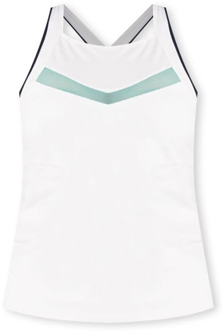 V.i.p. Womens Tennis Tank with Built-In Bra