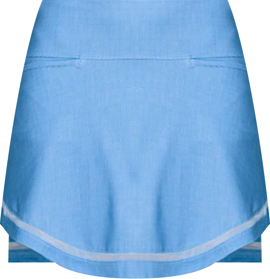 Linen Play Knee Length Womens Golf Skort