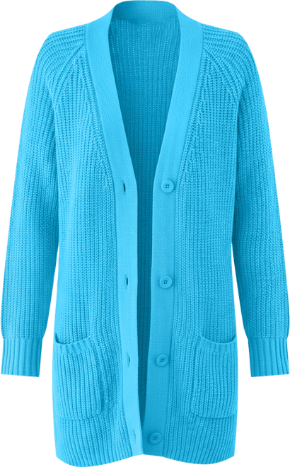 Plus Size Within Button-Front Shaker Cardigan