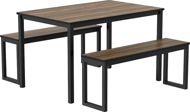 Caritina Wood 3-Piece Counter Height Dining Set