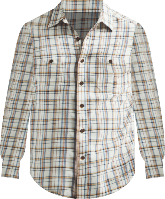 Men's Stretch Flannel Plaid Shirt