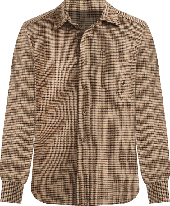 Men's Houndstooth Long Sleeve Shirt