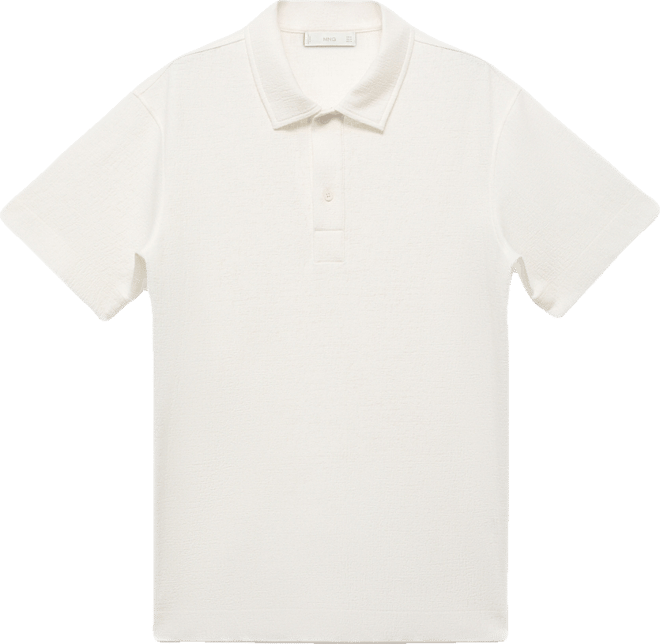 Men's Structured Knitted Polo Shirt